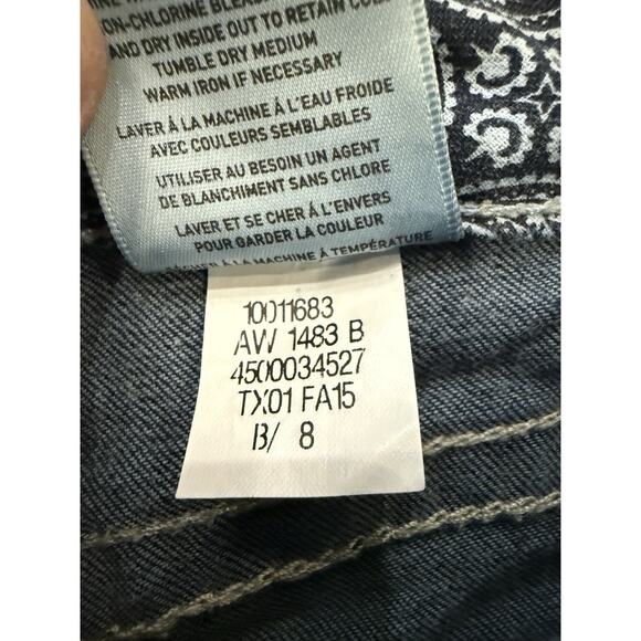 Ariat Womens Blue Real Denim Western Wear Straight Leg Jeans Size 30L - Picture 8 of 10